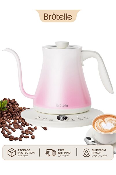 Brutelle Electric Gooseneck Kettle V60 Coffee Kettle 800Ml 1200W Temperature ...