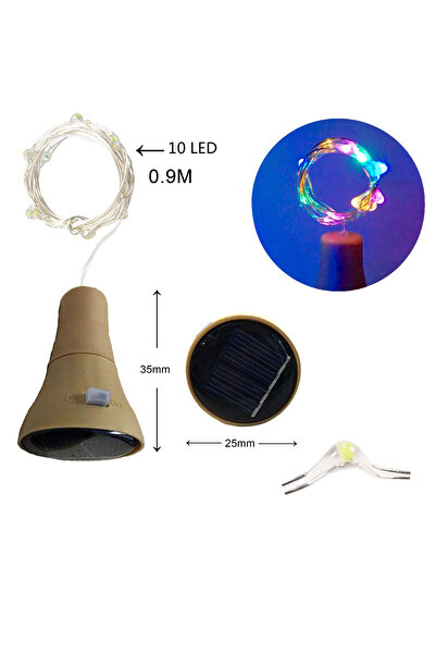 Choice 1 PC Multicolor LED Solar Powered Bottle Stopper Light String Outdoor ...