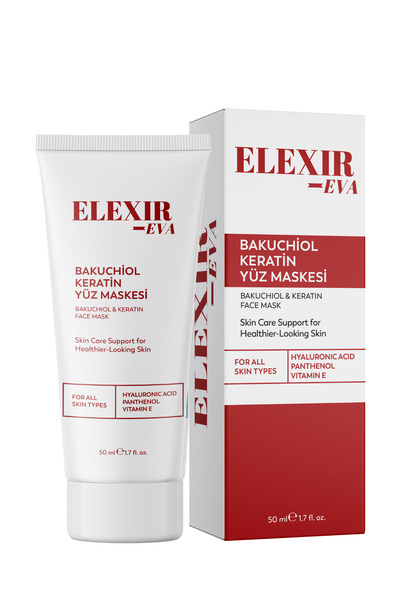 Elexir Eva Bakuchiol Peelable Face Mask |   Skin Regeneration and Brightness Support |   Peel Off Mask 50 ml