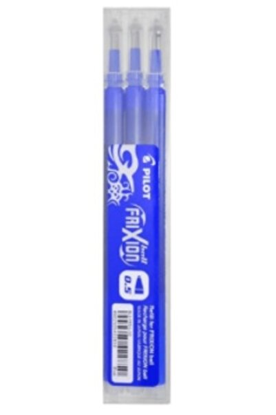 Pilot Frixion 0.5 mm rezervă de pix cu gel albastru 3/cutie
