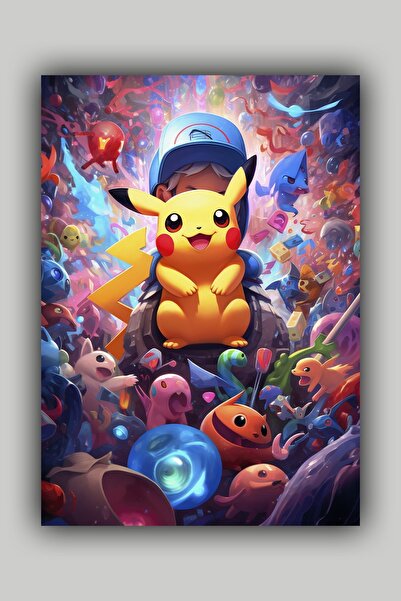Luna Marissa Αφίσα Pokemon Pikachu χωρίς πλαίσιο τοίχου