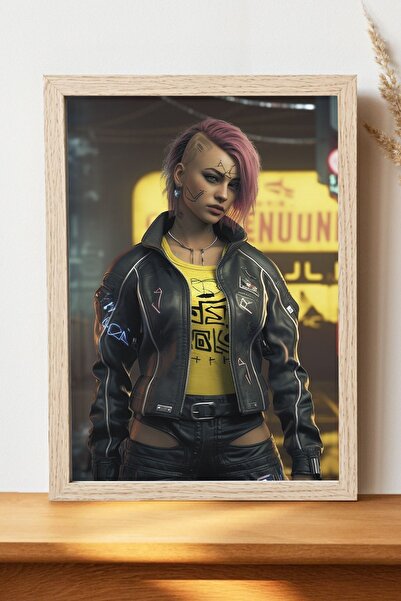 Luna Marissa Αφίσα Cyberpunk - Αφίσα τοίχου από γυαλιστερό χαρτί χωρίς πλαίσιο