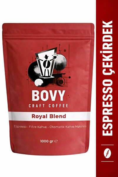 Bovy Craft Coffee Royal Blend Espresso Çekirdek Kahve 1 kg (1000 gr) - Yoğun ...