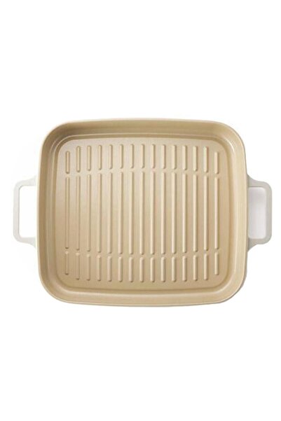 NEOFLAM 28 Cm Dikdörtgen Döküm Grill Tava D-neof128g
