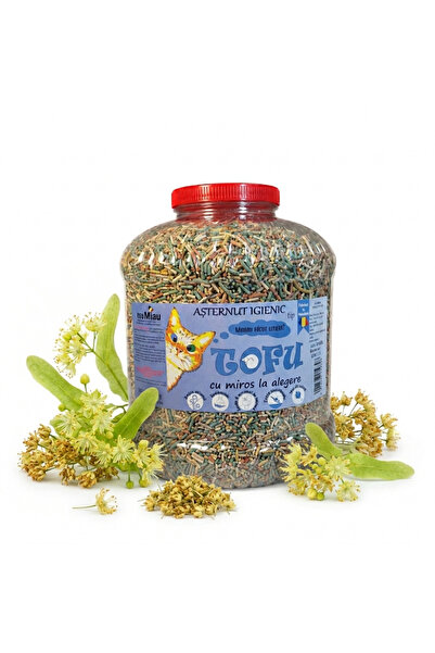 Vitamix Tofu ecoMiau – Biodegradable cat litter, Lime Flowers, 17 Liters