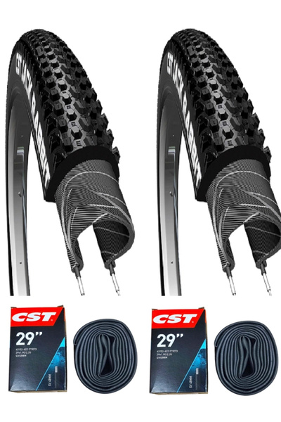 CST 29x2.10 Bisiklet Dış Lastiği JACK RABBİT Telli EPS X 2 Adet + İç Lastik Seti