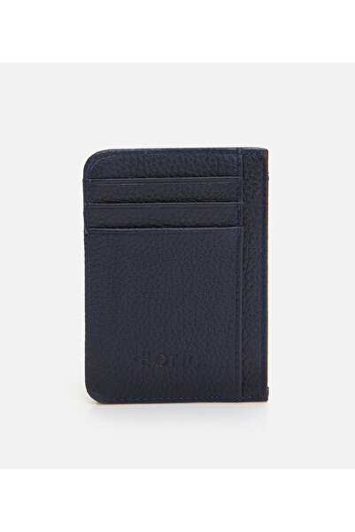 Hotiç Genuine Leather Navy Blue Men's Wallet