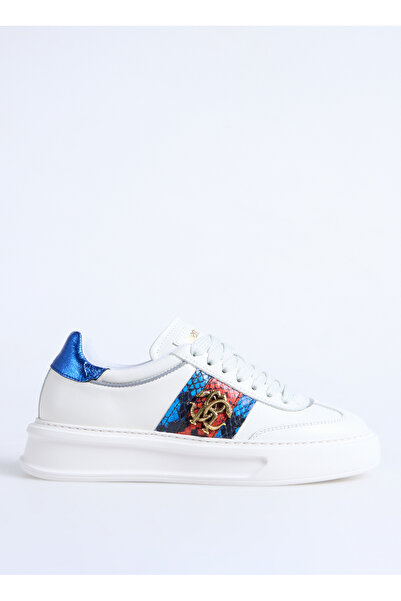 Roberto Cavalli Beyaz Kadın Deri Sneaker 27608