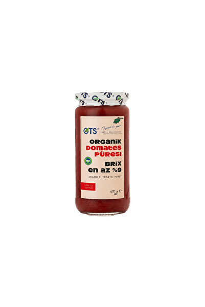 OTS Organik Domates Püresi 470 gr (Organik Sertifikalı, Pestisit Analizli)