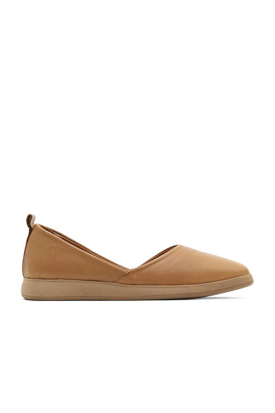 Bueno Shoes Taba Skórzane damskie płaskie baleriny 01wy1507
