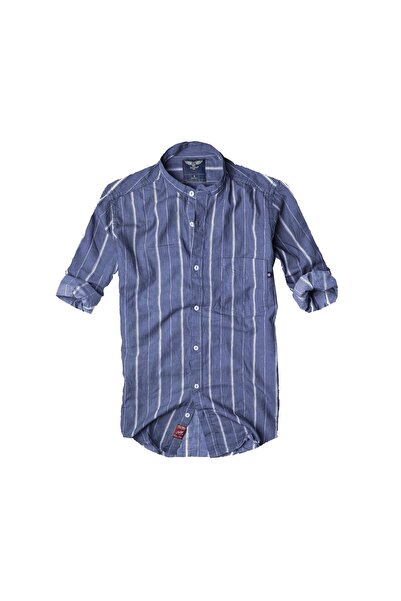 alaska the last frontier Slim Fit Pure Cotton Fabric Prevailing Collar Long S...