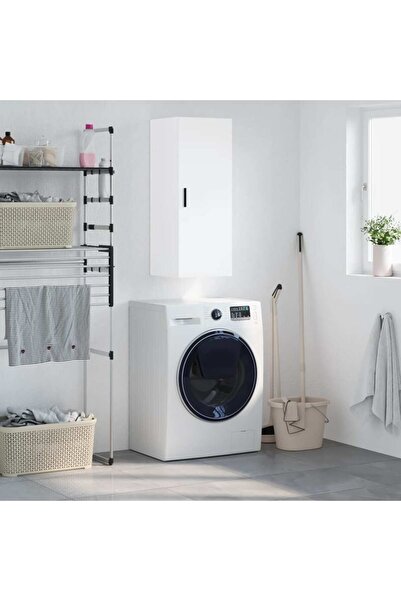 Concept Dulap montat pe perete, alb, 34,5x34x90 cm