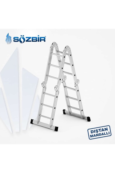 Sözbir Merdiven SÖZBİR 3,70 MT ÇOK AMAÇLI ALÜMINYUM AKROBAT MERDİVEN