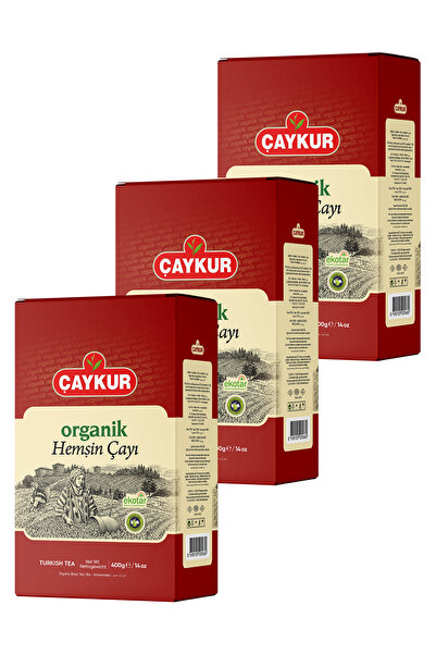 Çaykur Organik Hemşin Çayı (Karton Kutu) 400 gr. Üçlü Paket