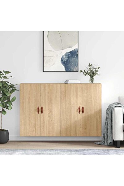 Concept Dulapuri montate pe perete, 2 buc, stejar sonoma, 69,5x34x90 cm