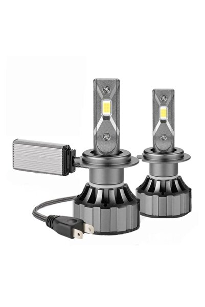 divendi-ro Set de 2 becuri LED H7 model V20, putere 120W, Canbus, 12000Lm, 60...