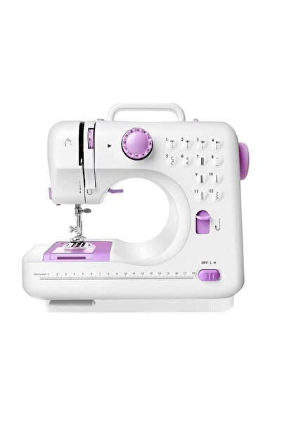 divendi-ro Mini mașină de cusut portabilă, 7,2 W, iluminare LED, cu pedală de...