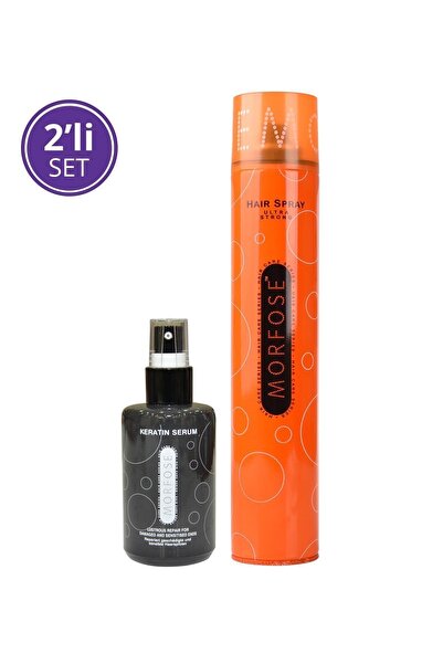 Morfose Ulrta Strong Saç Spreyi 400 Ml + Keratin Saç Serumu 75 Ml