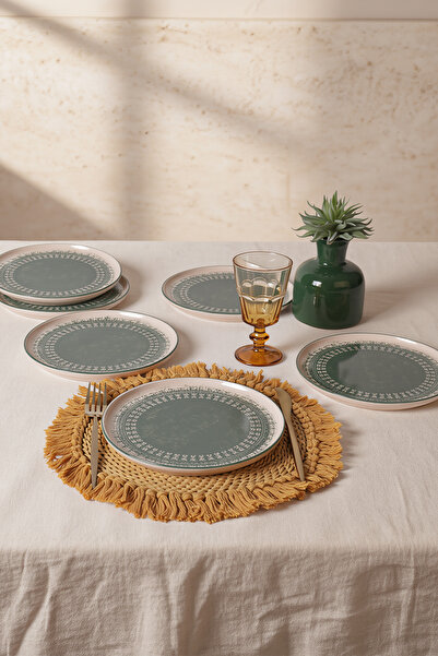 Keramika Maya Nordic Pasta Tabağı 22 Cm 6 Adet 20789