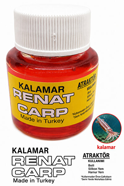 RENAT CARP Kalamar Kokulu Sazan Atraktör 50 Ml Yem Katkısı