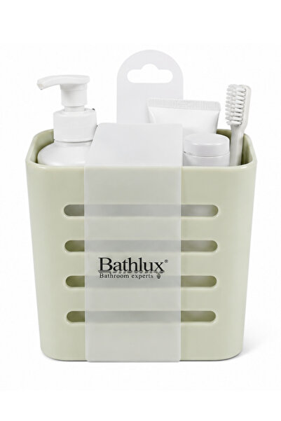 OEM Suport organizator baie Bathlux, autoadeziv,m10x10,8x7,8 cm - Verde