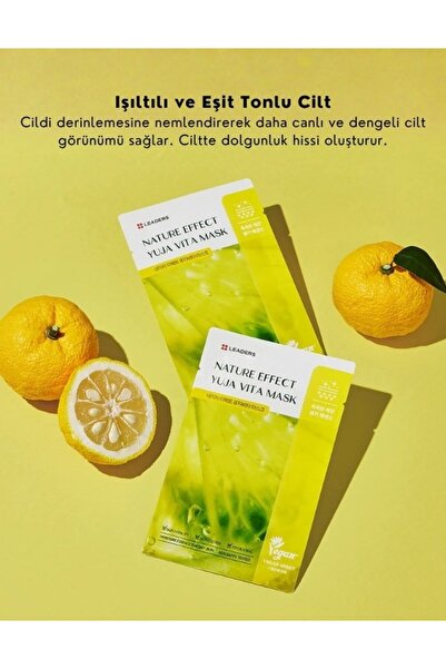 Leaders Nature Effect Yuja Vita Mask | C Vitamini İçeren Aydınlatıcı Kağıt Maske