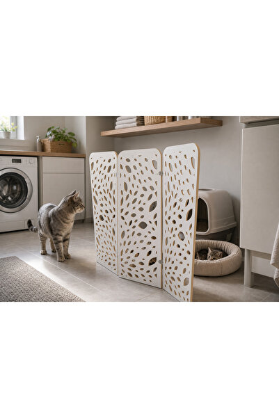 GaniHome Gada Kedi Seperatörü Beyaz 3 Kanatlı