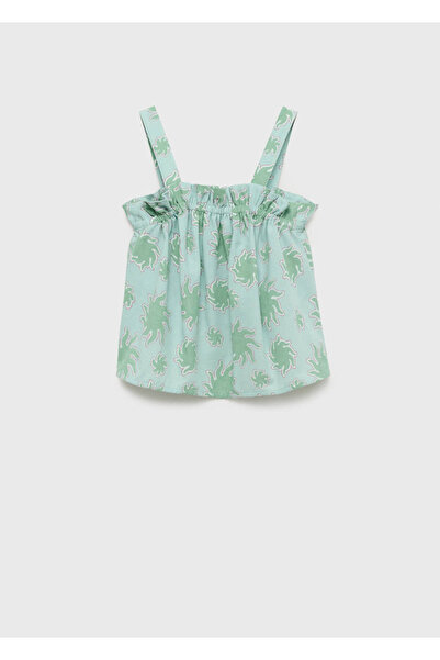 MANGO Kids Patterned Blouse with Straps