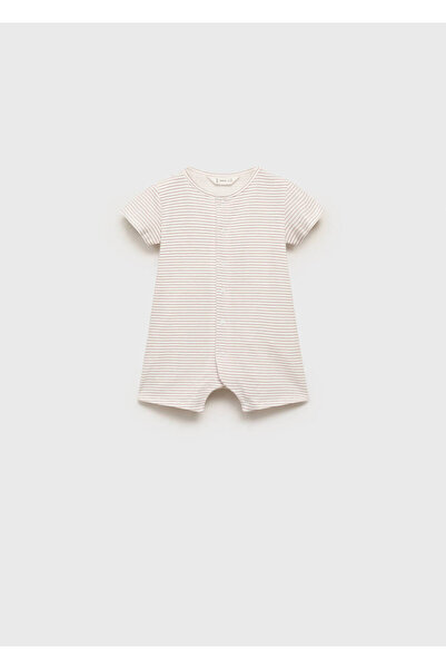 MANGO Baby Çizgili body pijama