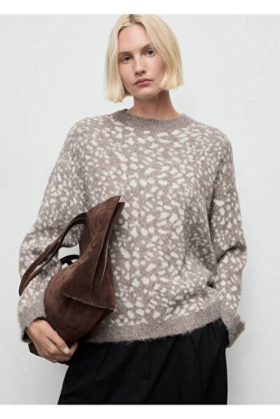 MANGO Woman Desenli kazak