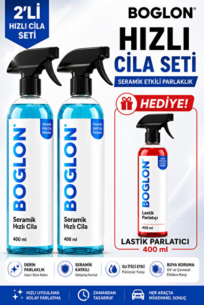 boglon Hızlı Cila 800 mlSeramik Etkili Kaporta cam Parlatıcı Sprey Seramik Ka...