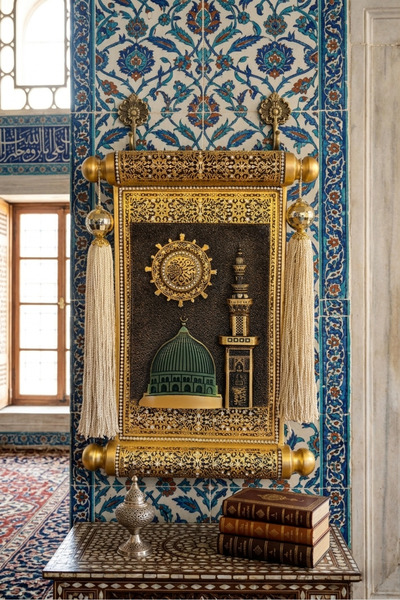 ZEKİ HEDİYELİK Mescid-i Nebevi Duvar Dekoru - İslami Ev Dekoru