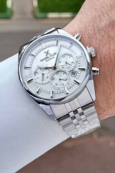 Daniel Klein Silver Color Gift Packaged Inner Indicators Active Men's Wristwatch