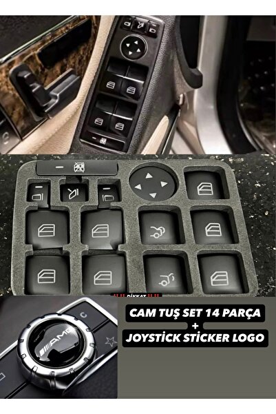 kaytaz MERCEDES CAM TUŞ KAPLAMA SET W204 W212 W207 W117 W176 GLA 4 KAPI