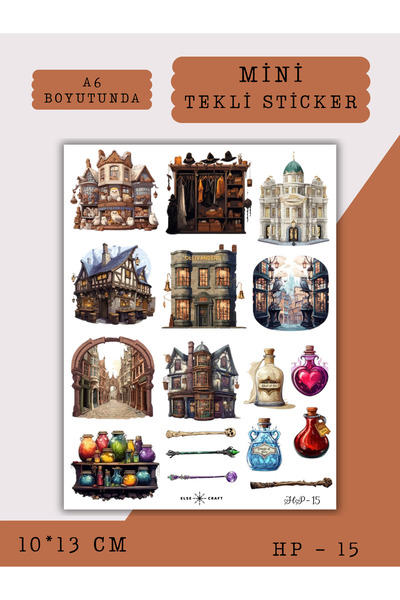 Else Craft Harry Potter Sticker - HP-15 - Ajanda Planlayıcı Bullet Journal İç...
