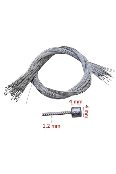 Genel Markalar Bisiklet Vites Teli İç 205 Cm (1,2 Mm) Arpa Başlı