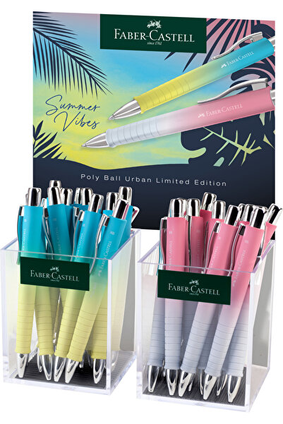 Faber Castell ПАКЕТ С 24 БРОЯ ХИМИКАЛКИ С МЕХАНИЗЪМ И ПОЛИМЕРЕН ГРИП URBAN XB...