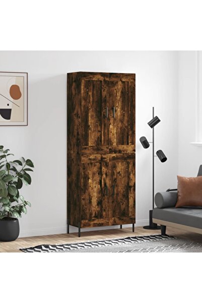 Concept Dulap înalt, stejar fumuriu, 69,5x34x180, lemn compozit