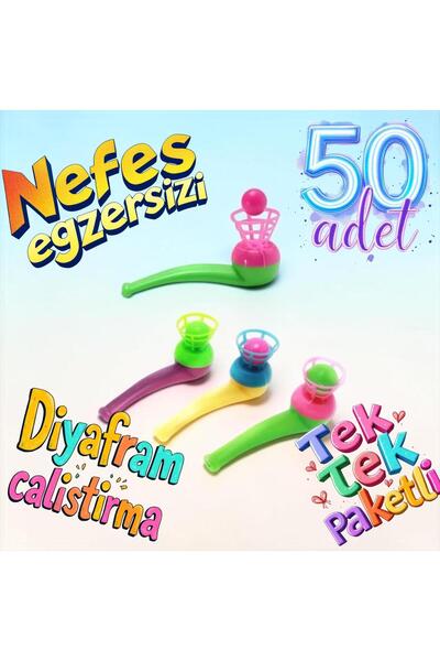 MyClean Saxophone Ball Blowing Game Popit Educational Toy Saxophone 50 Pieces