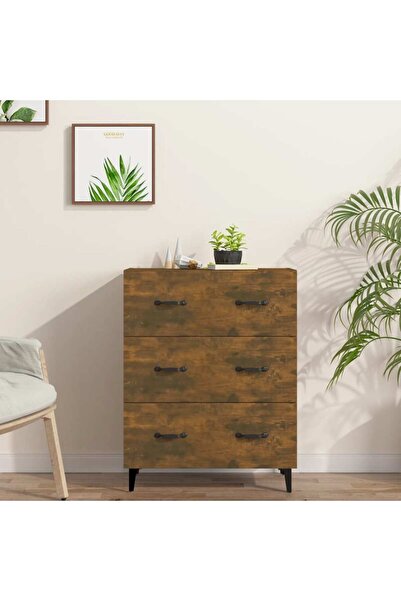 Concept Servantă, stejar fumuriu, 69,5x34x90 cm, lemn prelucrat