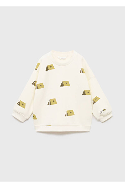 MANGO Baby Gemustertes Baumwoll-Sweatshirt