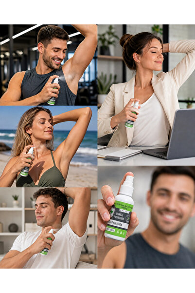 No Sweat Terleme Önleyici Antiperspirant Spray-iz Bırakmaz-gün Boyu Kuruluk-e...