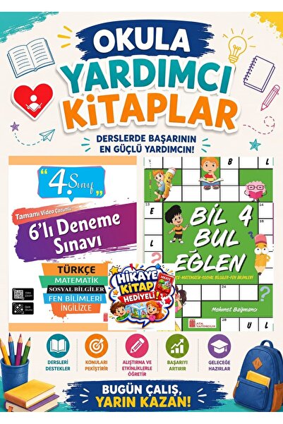 Ata Yayıncılık Ata 4.sınıf 6 Lı Deneme Sınavı+ Bil Bul Eğlen