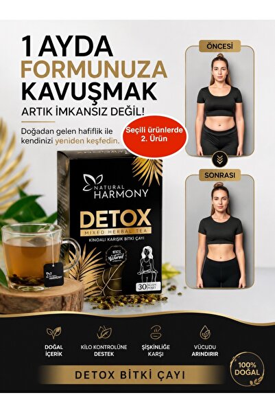 PERLA BEAUTY Natural Harmony Diyet Form Çayı Detox Mide Rahatlatıcı Özel Karı...