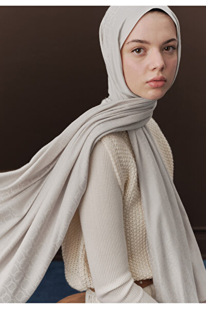 Freshscarfs Premıum Yünlü Düz Şal Gümüş