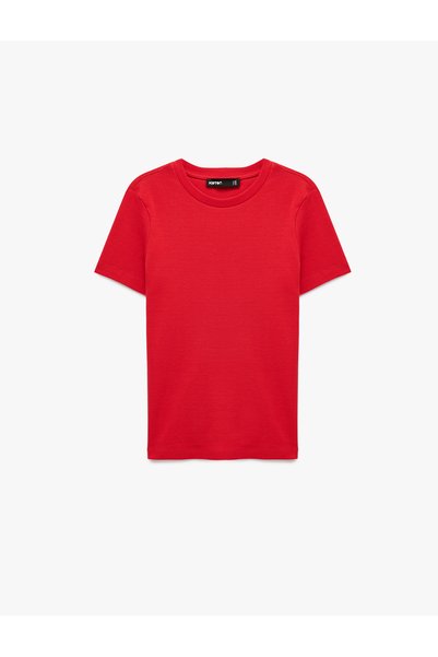 Koton Cotton Slim Fit Crew Neck Short Sleeve Basic T-Shirt