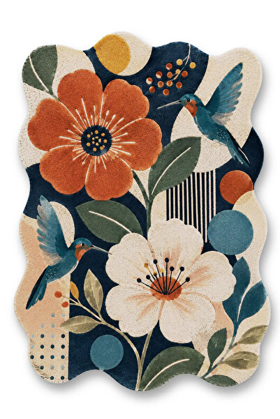 Rugs Modern Halı SDT Şekil Tema Desenli Modern Dokuma Taban Dekoratif Halı sd...