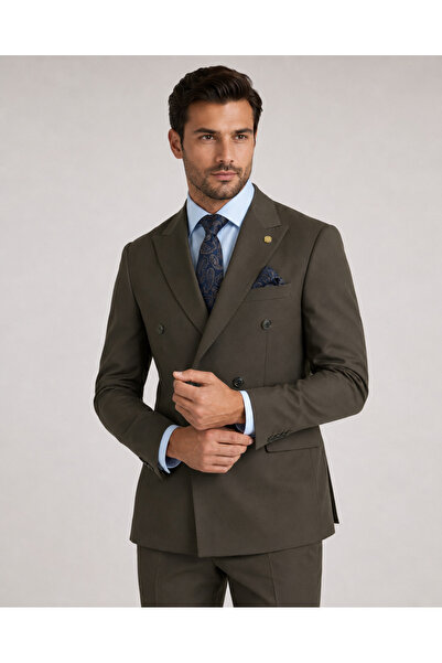 The Tailor Classics بدلة رجالية مزدوجة الصدر - سترة وبنطلون للرجال