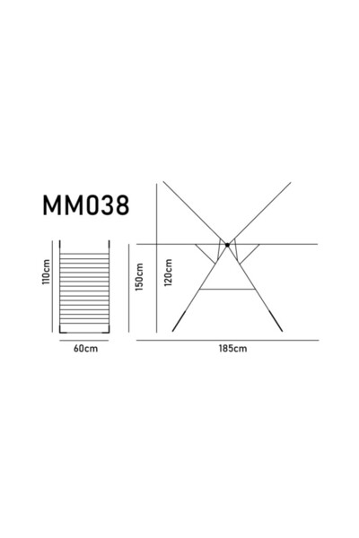 Devecioğlu MM038 Star Çamaşır Kurutma Askısı