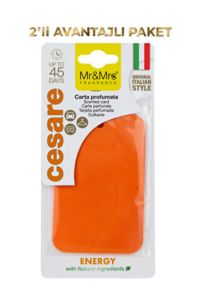 Mr&Mrs Fragrance Cesare Kart - Oto Araç Kokusu, Asma Kart Kokusu - Energy